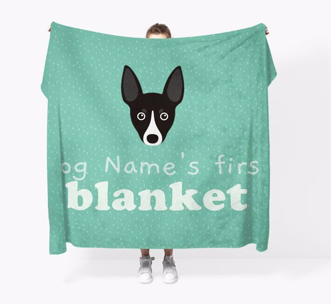 'Dog's First Blanket' - Personalised {breedFullName} Throw Blanket